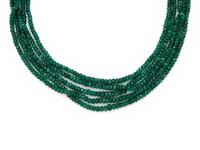 EMERALD MULTISTRAND BEAD NECKLACE