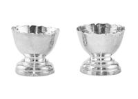 A Pair of Continental Silver Master Salts