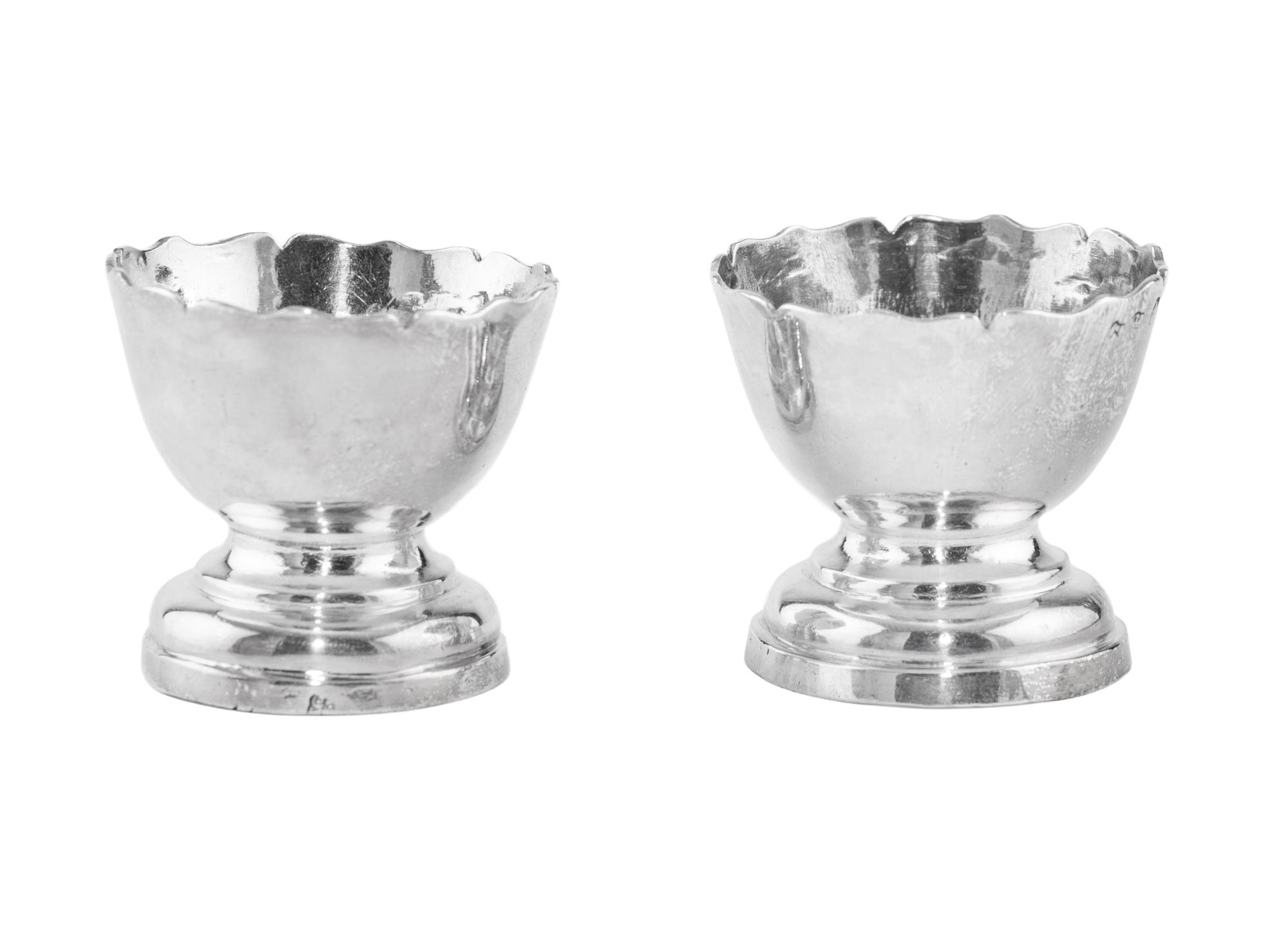 A Pair of Continental Silver Master Salts