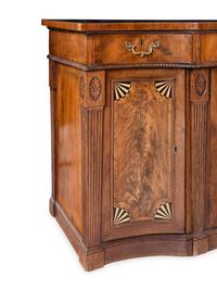 A Regency Mahogany Sideboard with Part-Ebonized Inlay