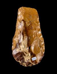 A Paleolithic Flint Lageniform Hand Axe