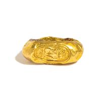 A Javanese Gold Finger Ring with a Lion