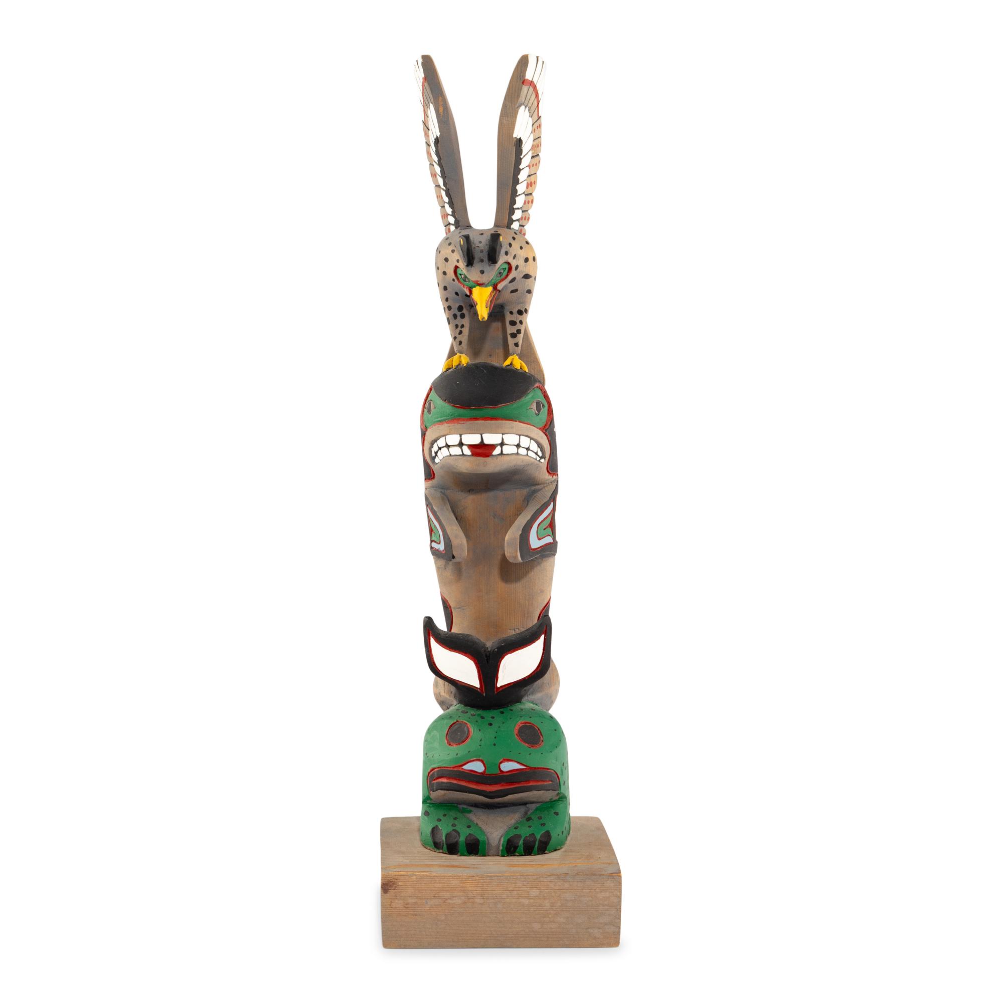 Painted Model Totem Pole