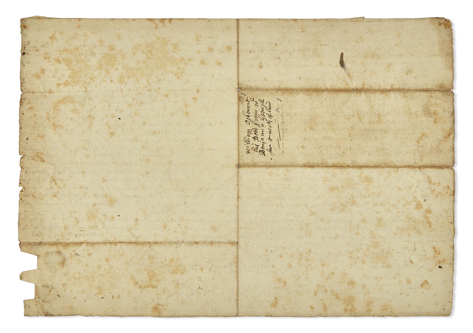 [Americana] [Salem Witch Trials] Hathorne, John, and Bartholomew Gedney. Manuscript Document, signed