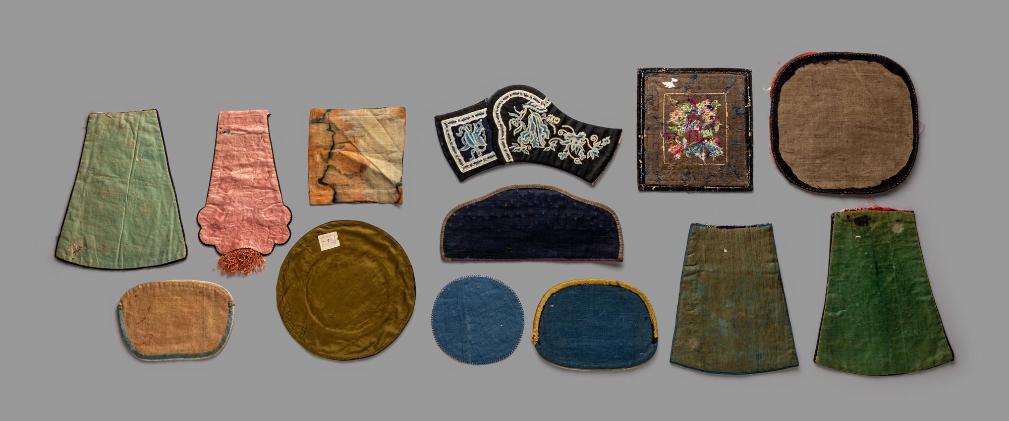22 Chinese Embroidered Silk Textiles