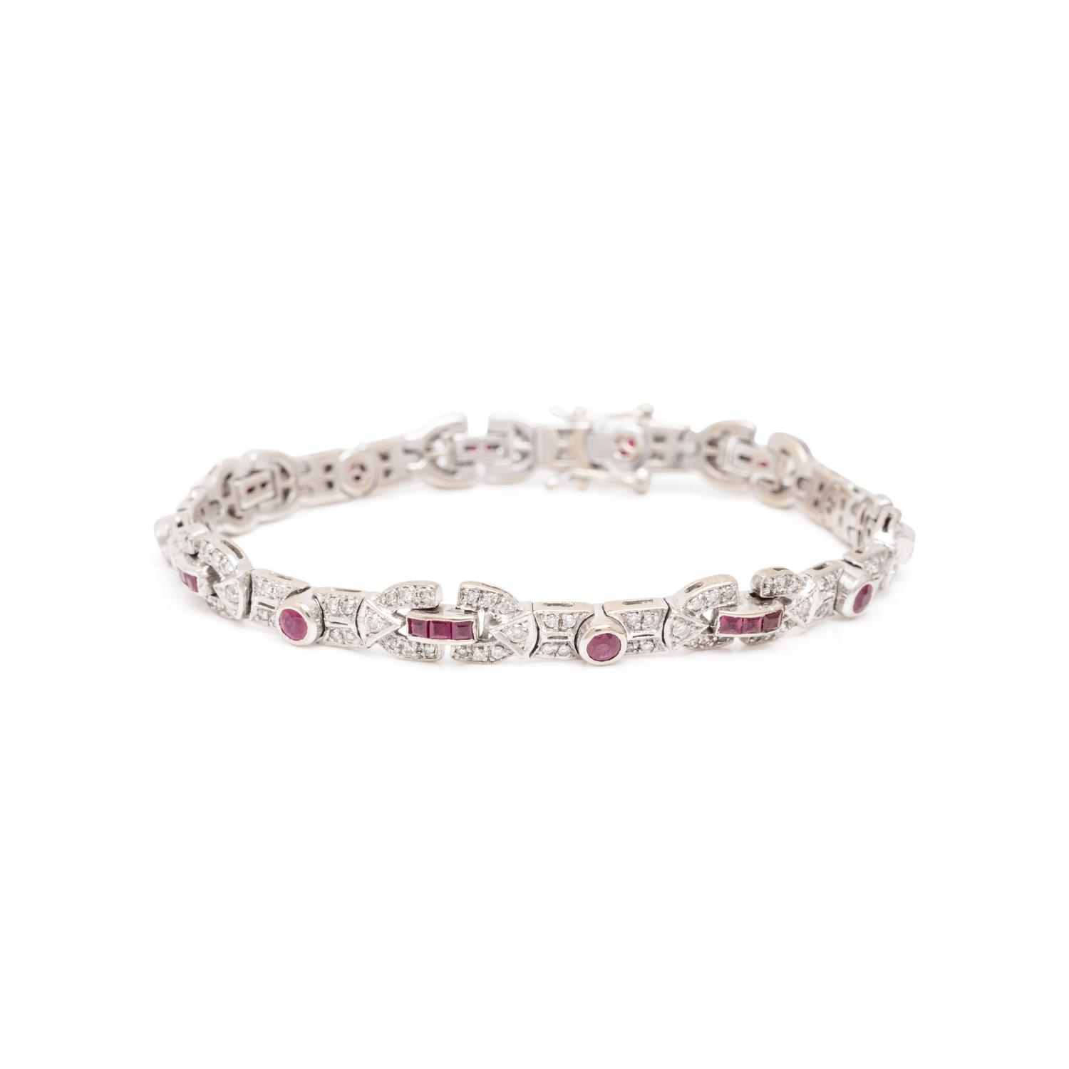 RUBY AND DIAMOND BRACELET