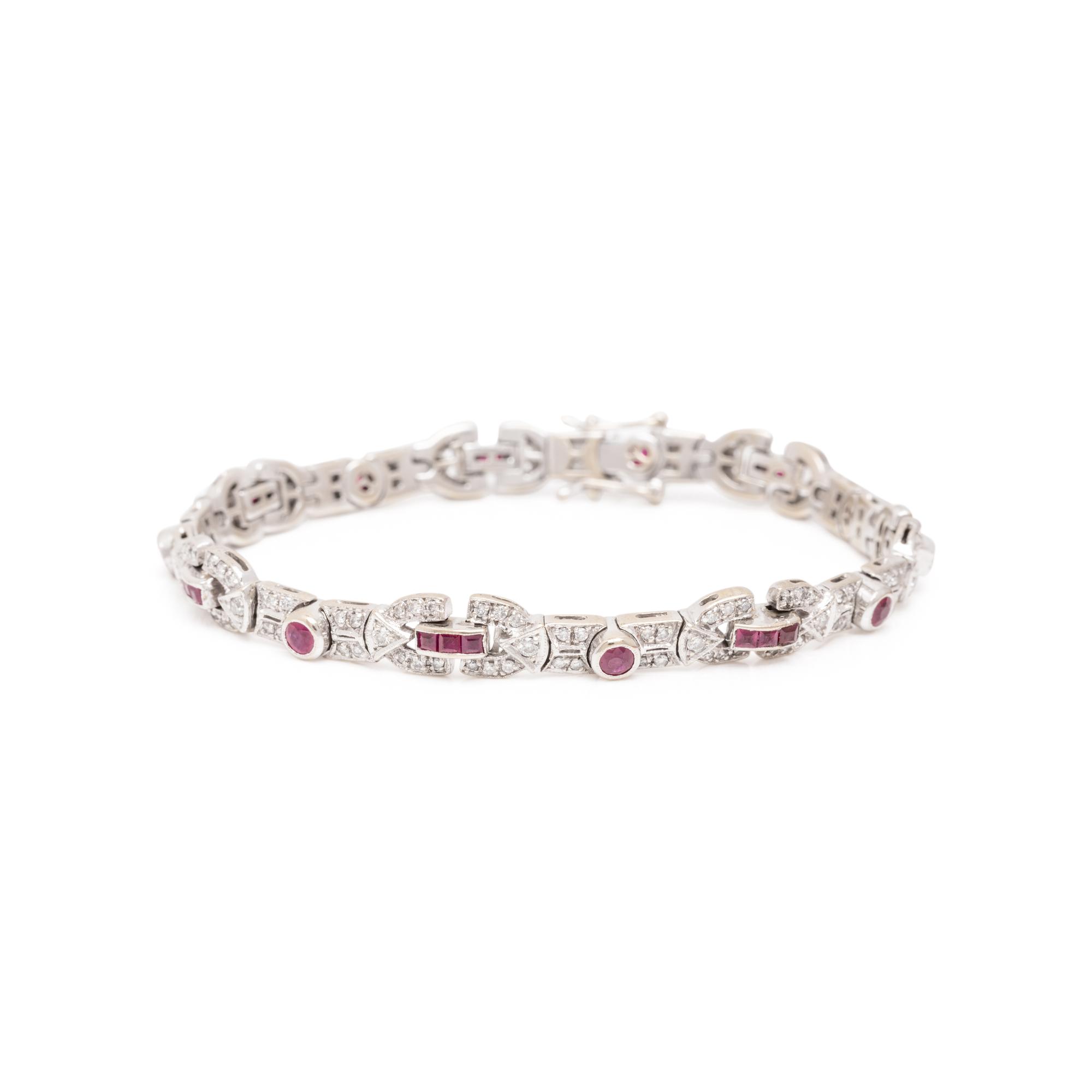 RUBY AND DIAMOND BRACELET