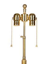 Three Giltwood Columnar Lamps