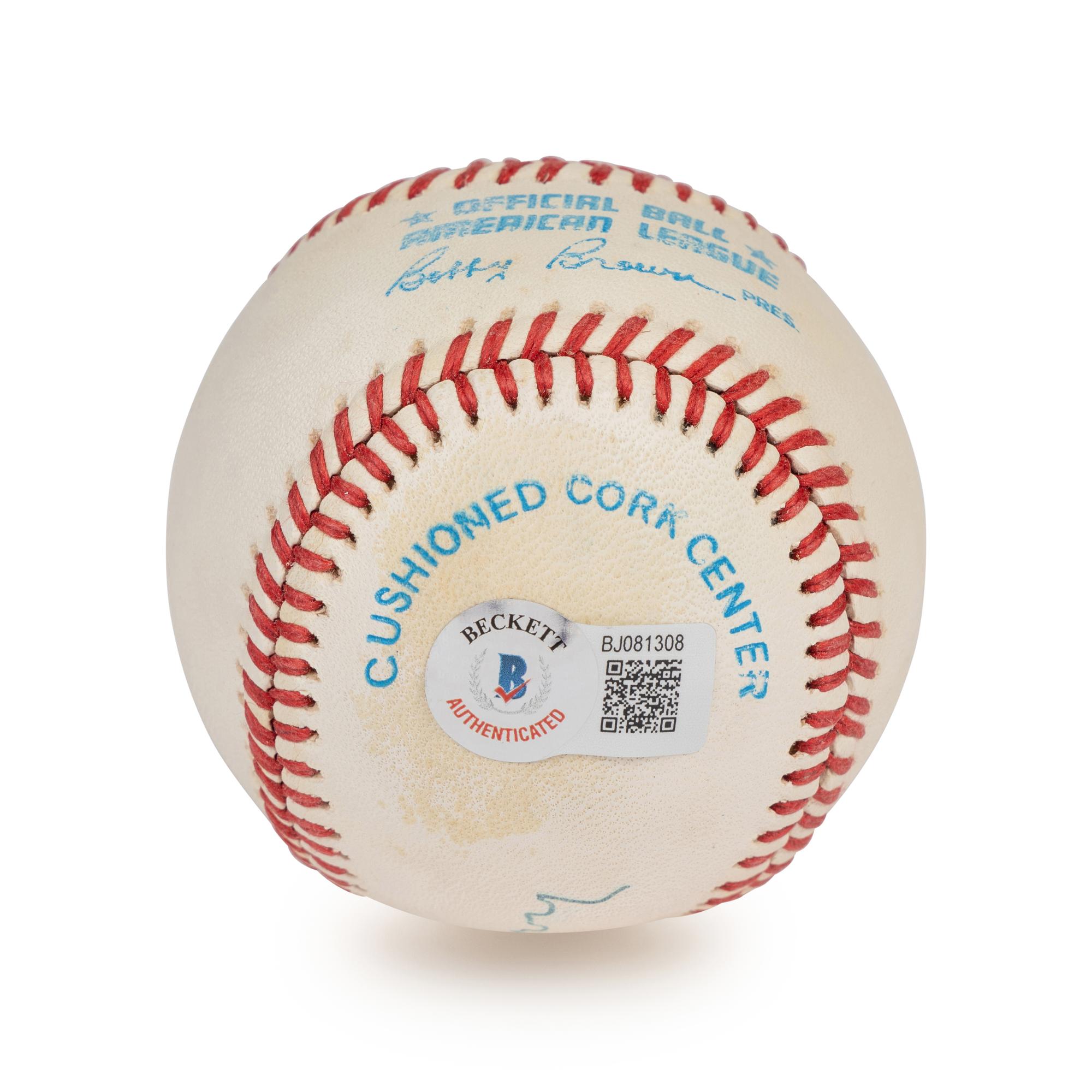 A Gene Autry Single Signed Autograph Baseball (Beckett Authentication Services Hologram),