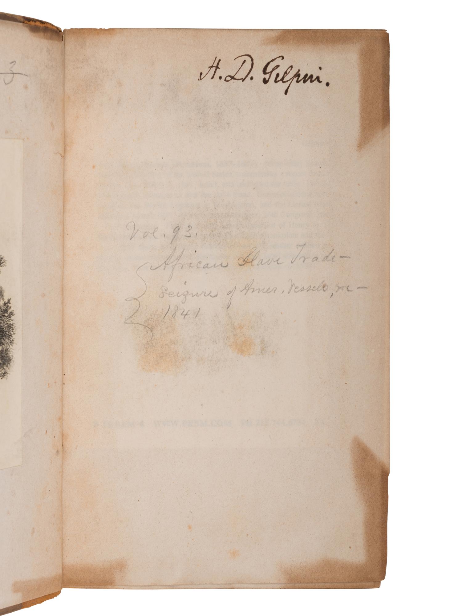 [AFRICAN AMERICANA - AMISTAD]. A group of 7 works, including: