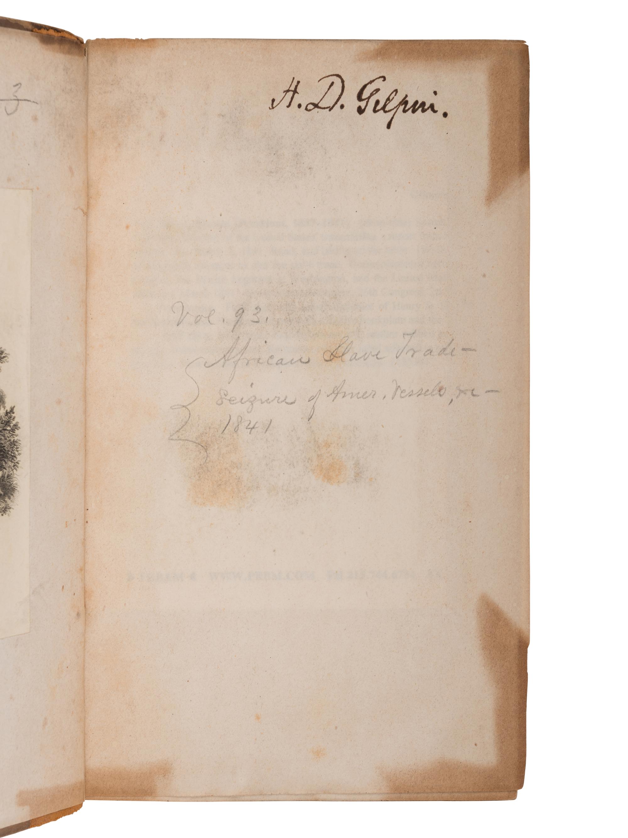 [AFRICAN AMERICANA - AMISTAD]. A group of 7 works, including: