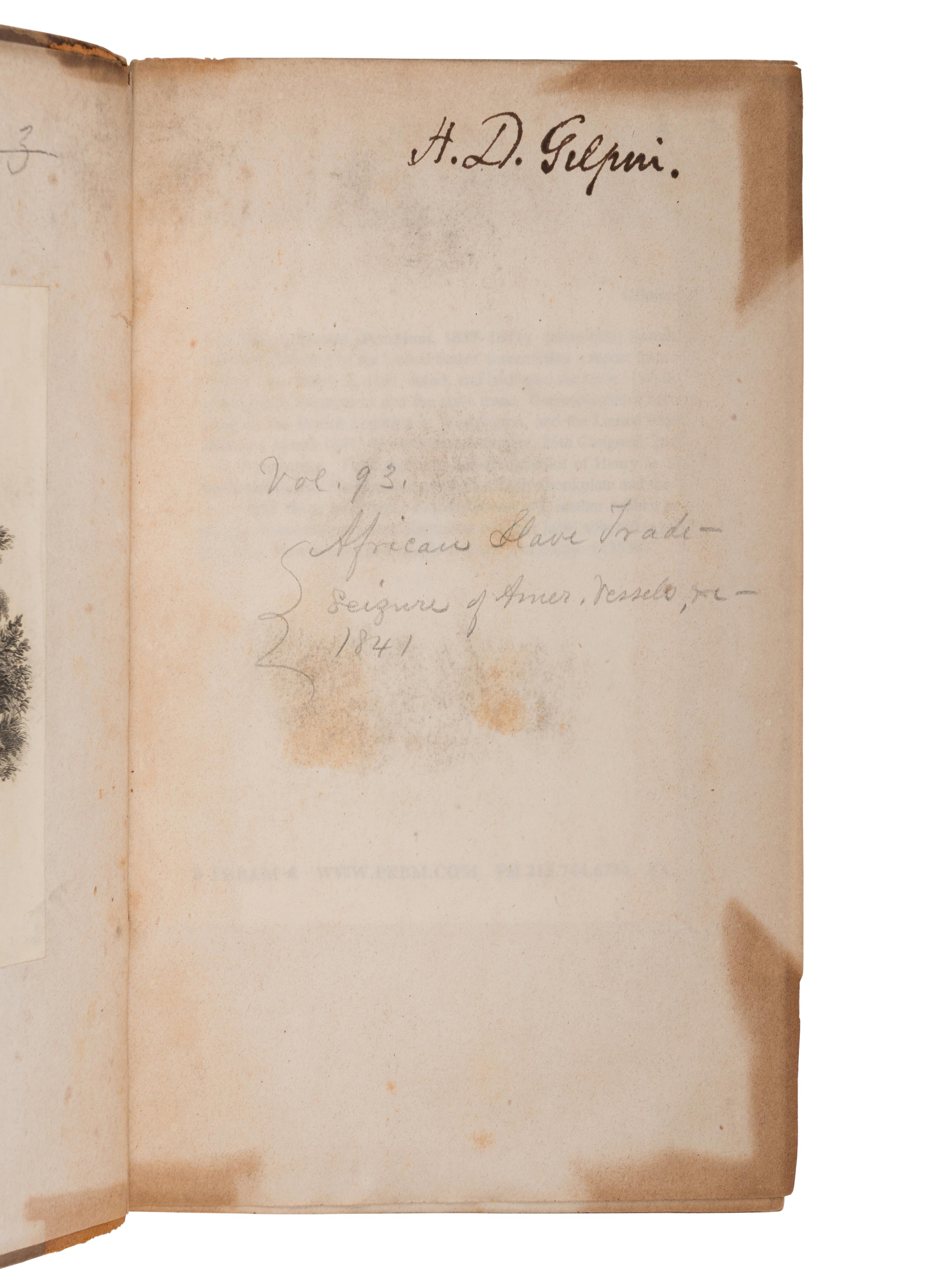 [AFRICAN AMERICANA - AMISTAD]. A group of 7 works, including:
