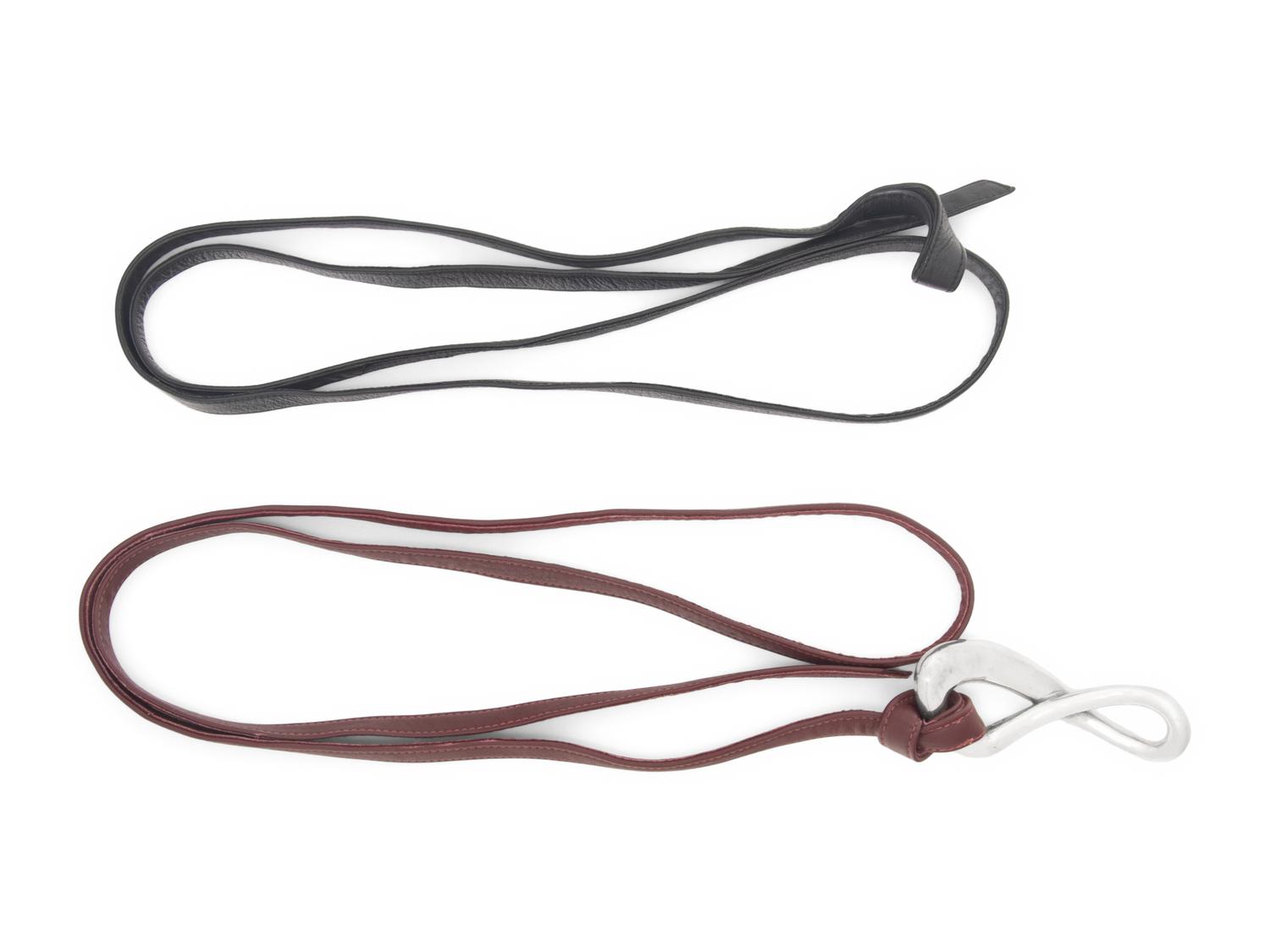 Elsa Peretti Infinity Loop Buckle & Leather Belts