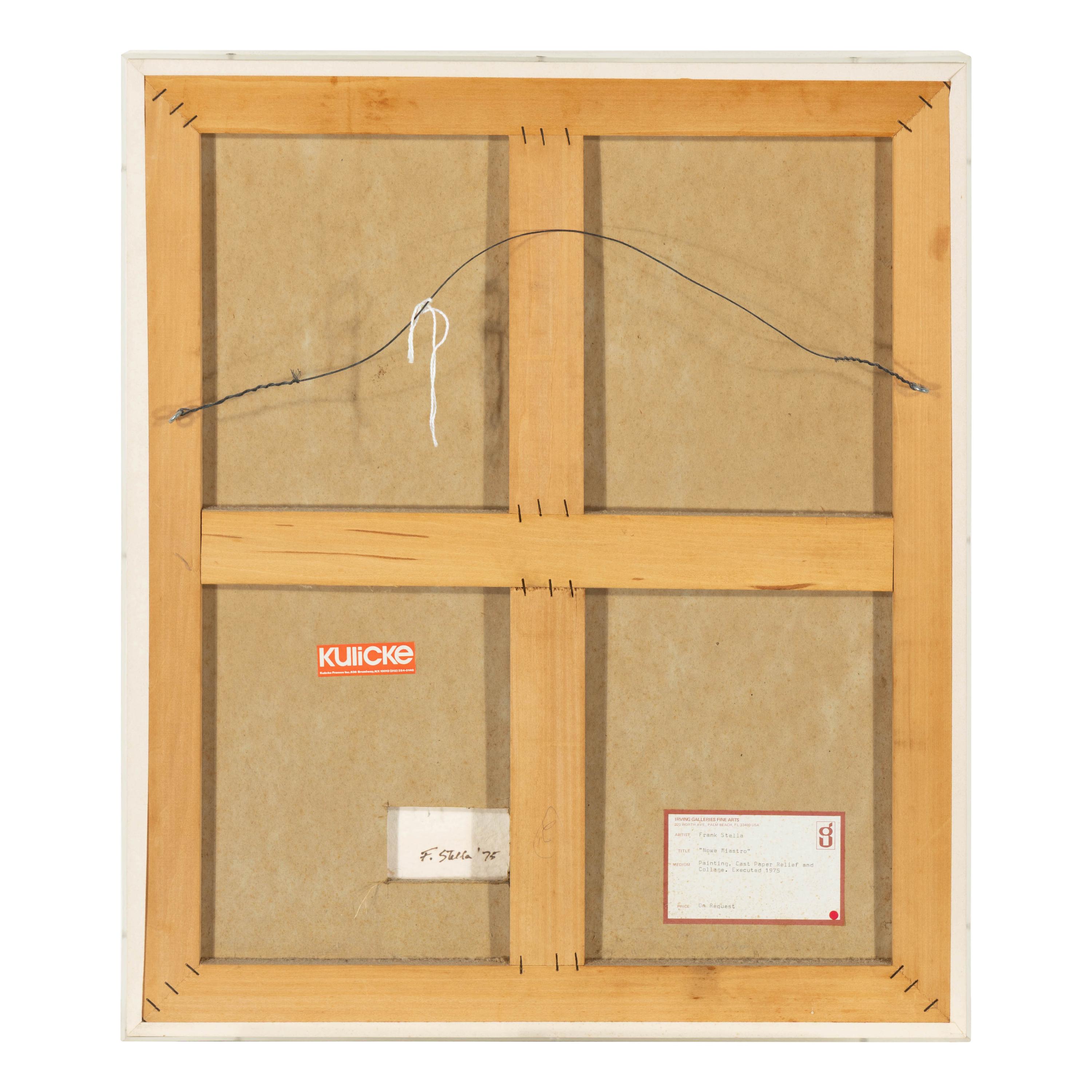 Frank Stella (American, b. 1936) — Nowe Miastro (IV) (from the Paper Relief Project ), 1975