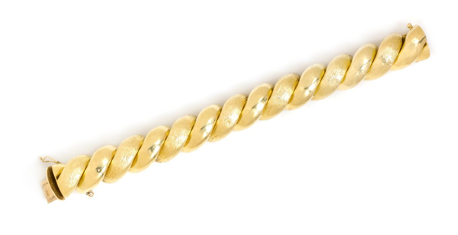 An 18 Karat Yellow Gold San Marco Link Bracelet, Annaratone & Magyary, 59.70 dwts.