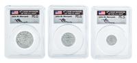 A Group of Three United States 2006-W Statue of Liberty Platinum Proofs