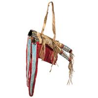 Ute Beaded Mountain Lion Hide Bowcase and Quiver