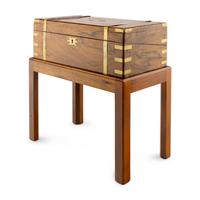 An English Brass Mounted Walnut Writing Slope