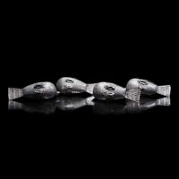 A Group of Four Southeast Asian Silver Bird Boxes, 20th Century 近代 鴿子式銀蓋盒一組四件