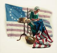 Betsy Ross, "The Stars and Stripes are Born , " 1977