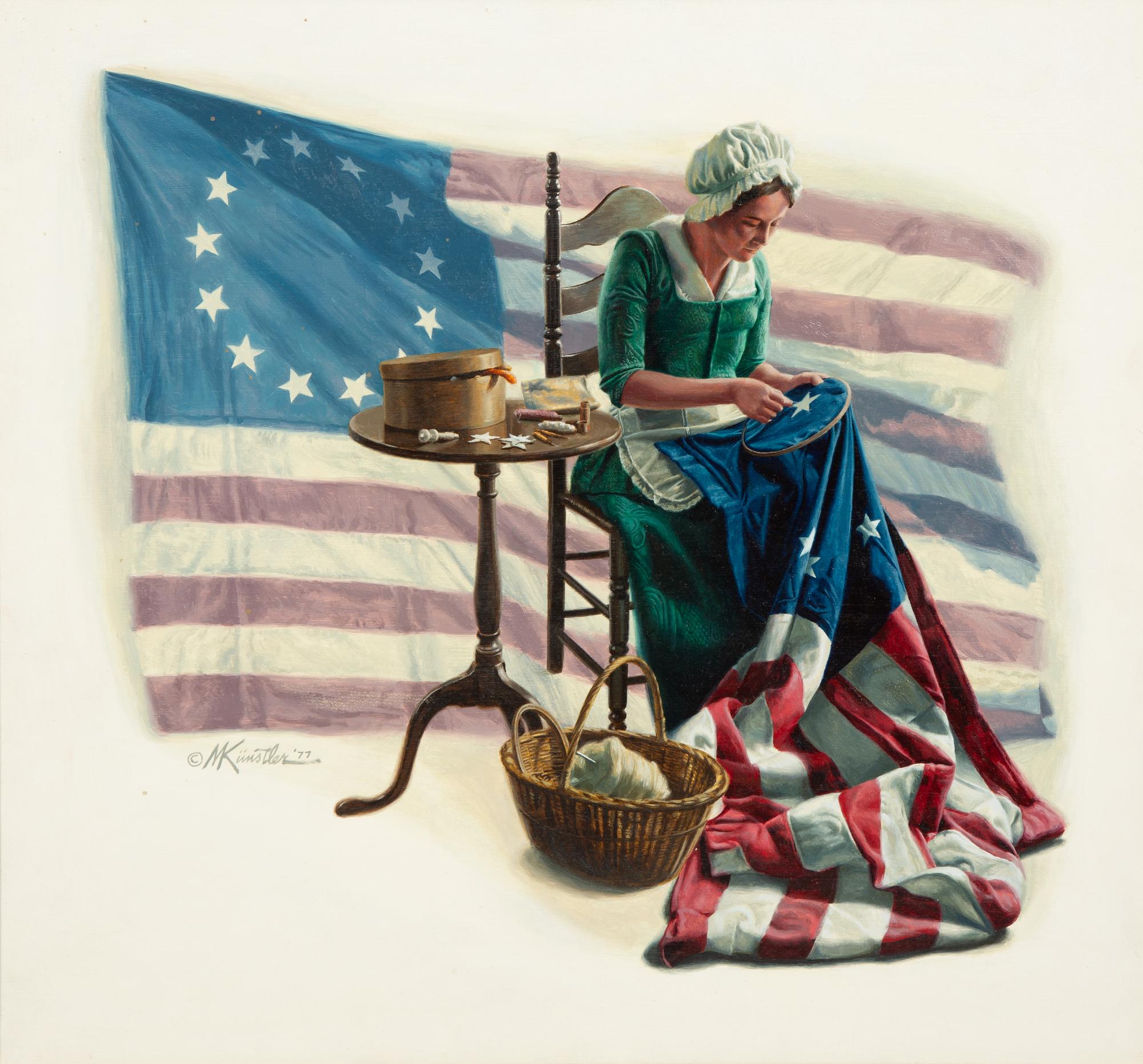 Betsy Ross, "The Stars and Stripes are Born , " 1977