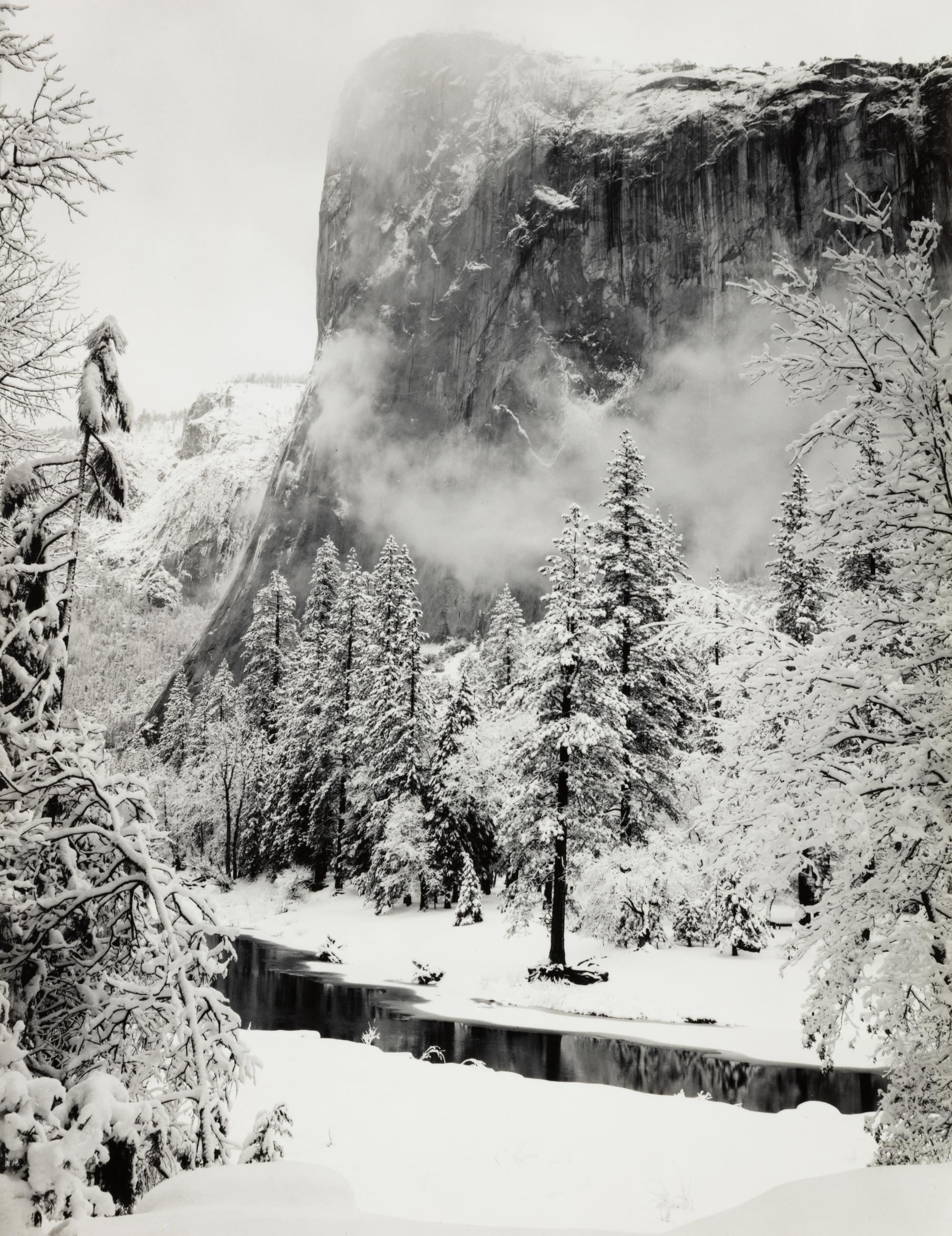 Ansel Adams (1902-1984) El Capitan, Winter, Yosemite National Park, 1948