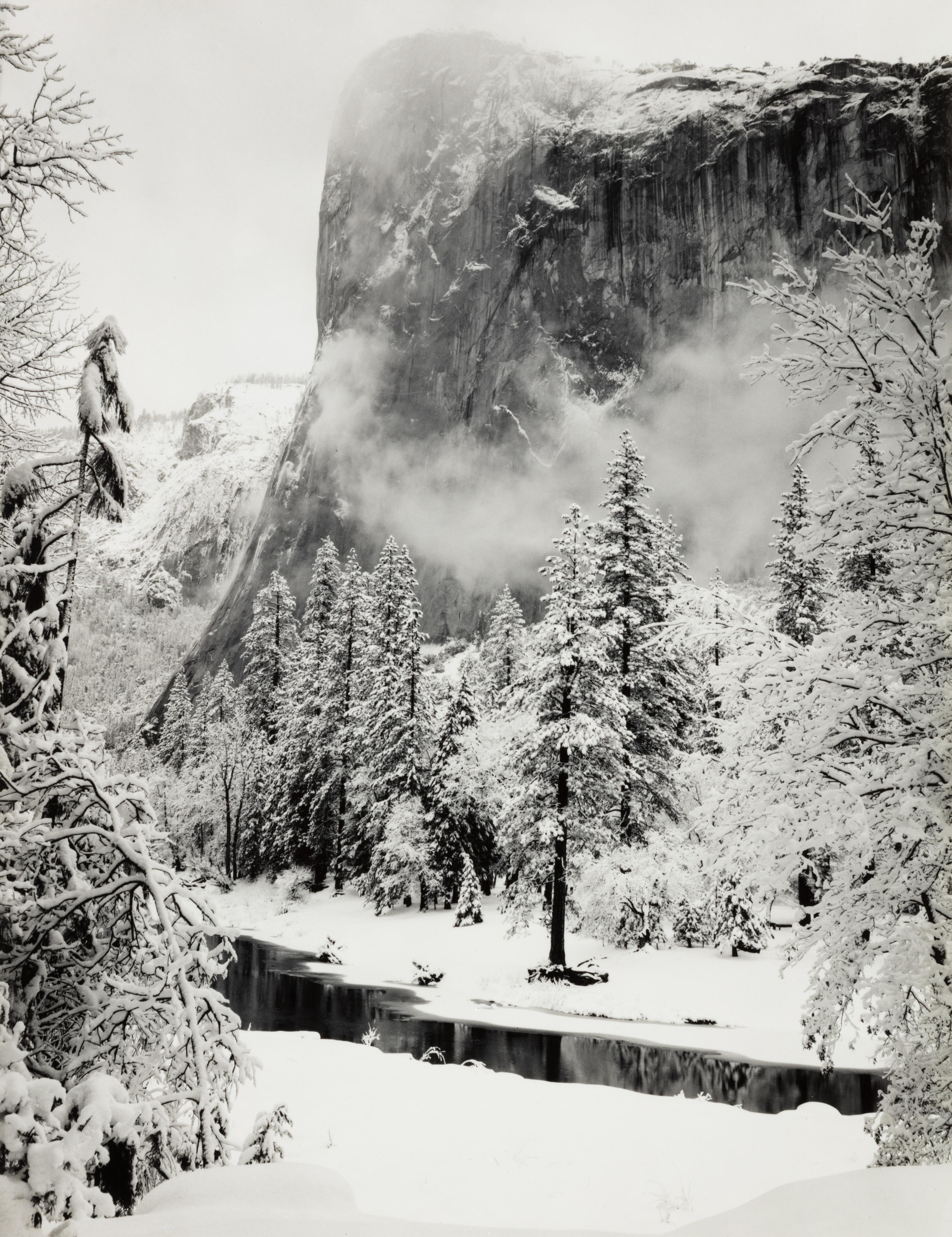 Ansel Adams (1902-1984) El Capitan, Winter, Yosemite National Park, 1948