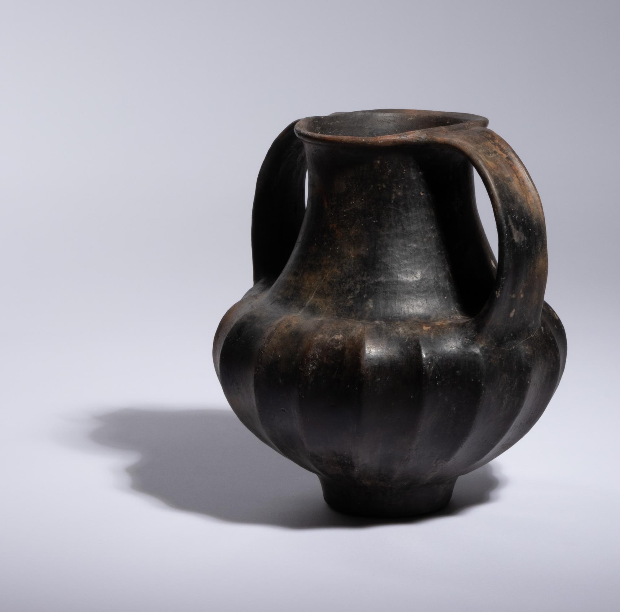 An Etruscan Bucchero Amphora