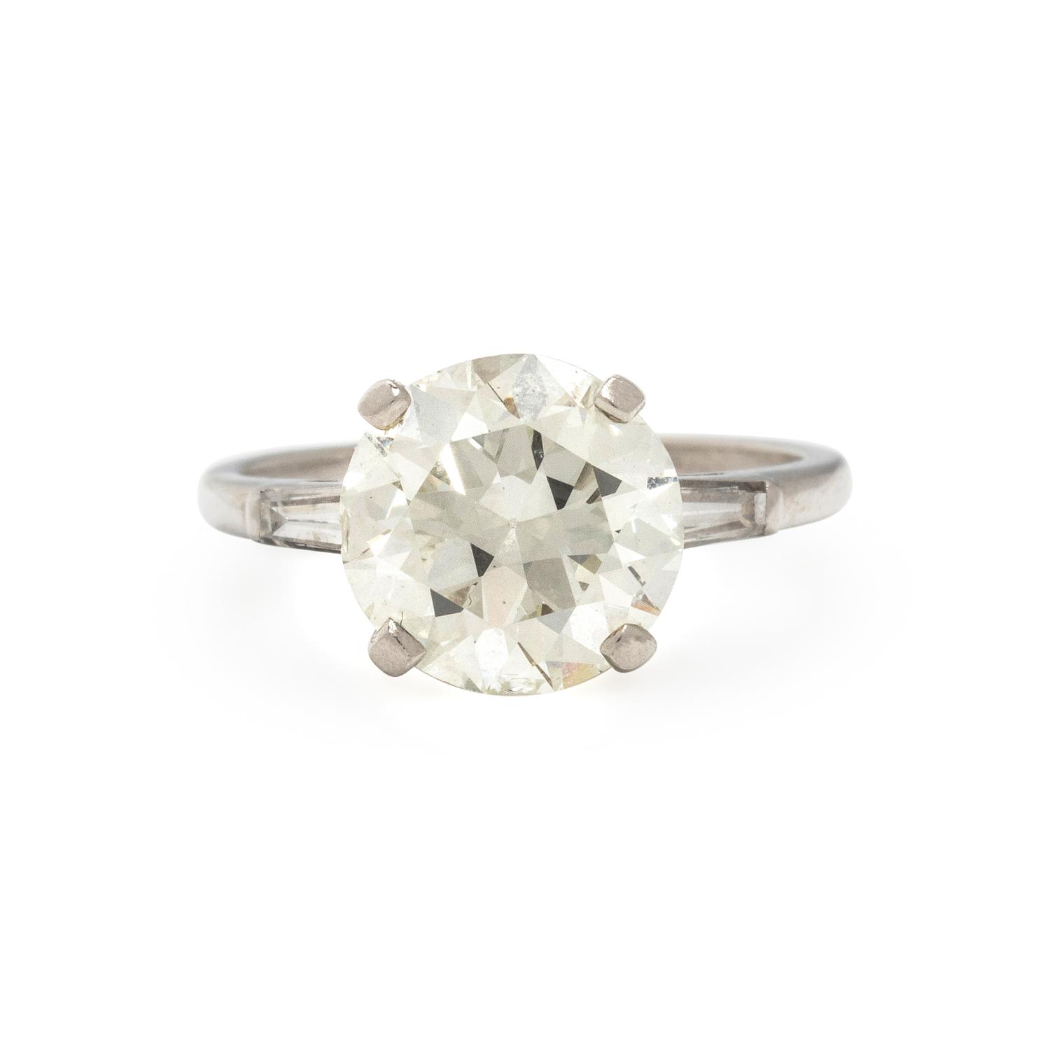 PLATINUM AND DIAMOND RING