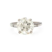 PLATINUM AND DIAMOND RING