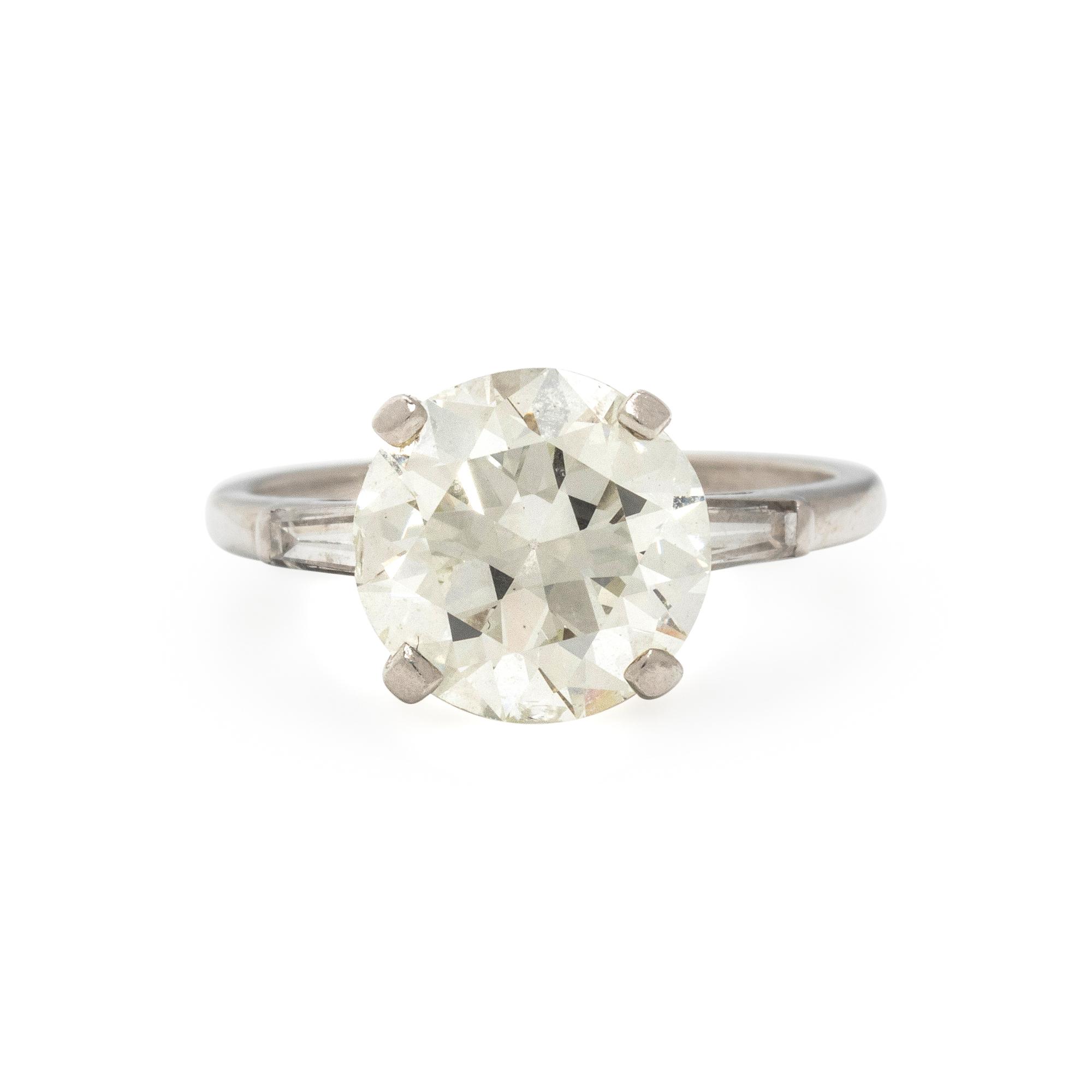 PLATINUM AND DIAMOND RING
