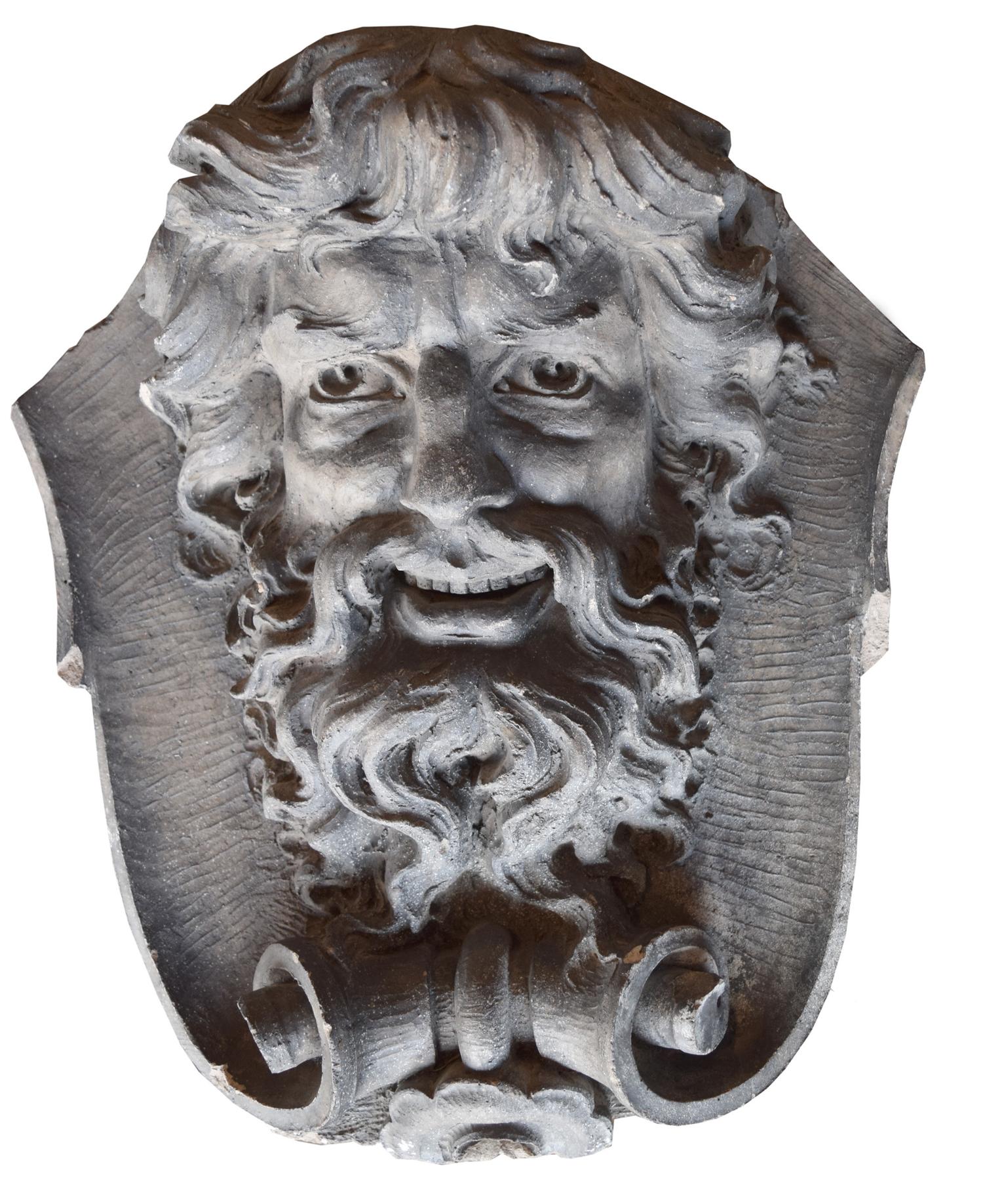 A Terra Cotta Building Ornament 19" W x 13" D x 23" H — United States, Circa 1900