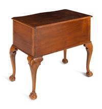 A Cooper Brothers Silver Flatware Service in a Fitted Burl Walnut Chest