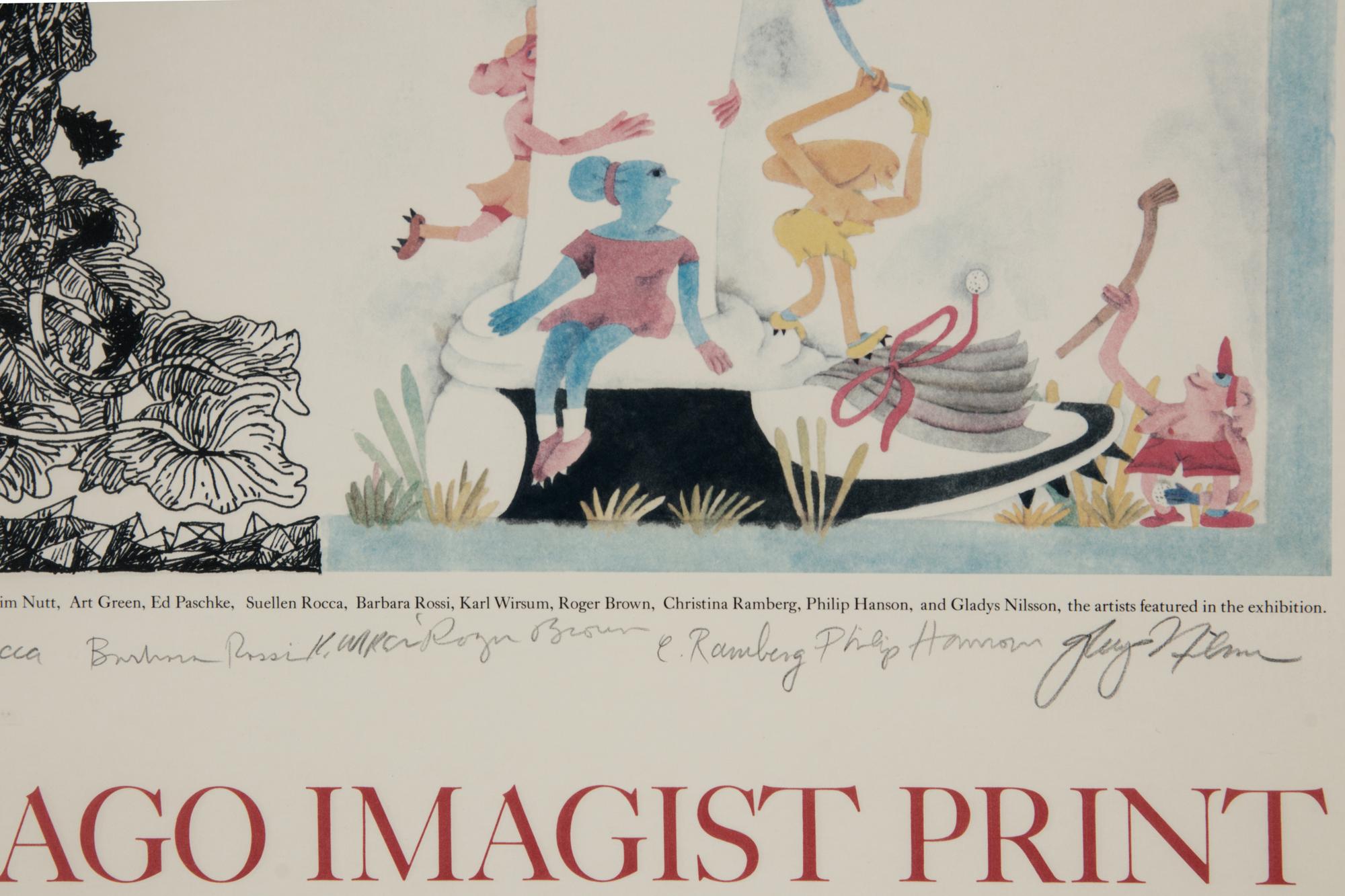 Chicago Imagist Print Exquisite Corpse