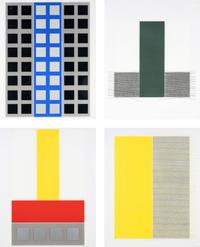 Screenprints A, B, C, D (from Jai-Alai ) (Four Works), 1969