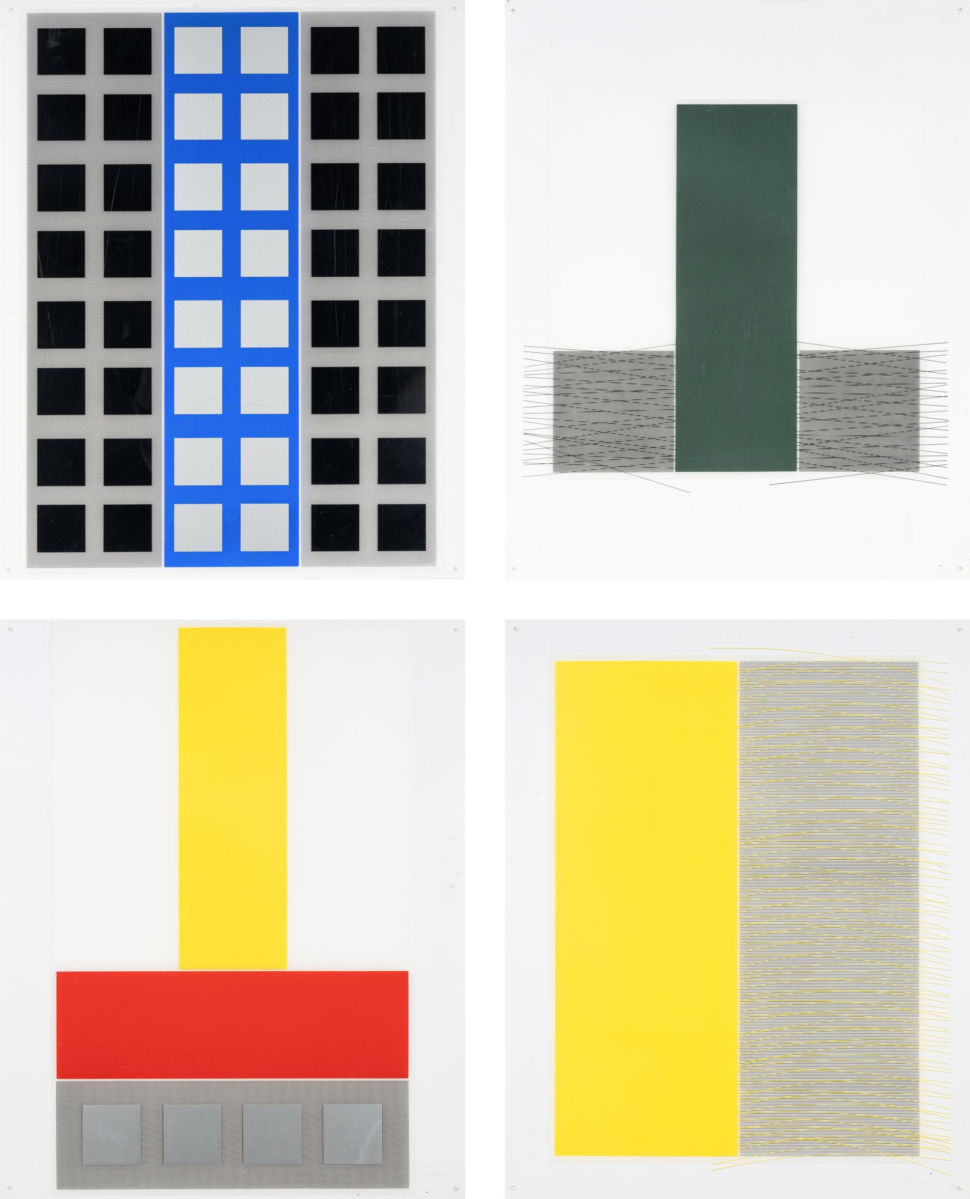 Screenprints A, B, C, D (from Jai-Alai ) (Four Works), 1969