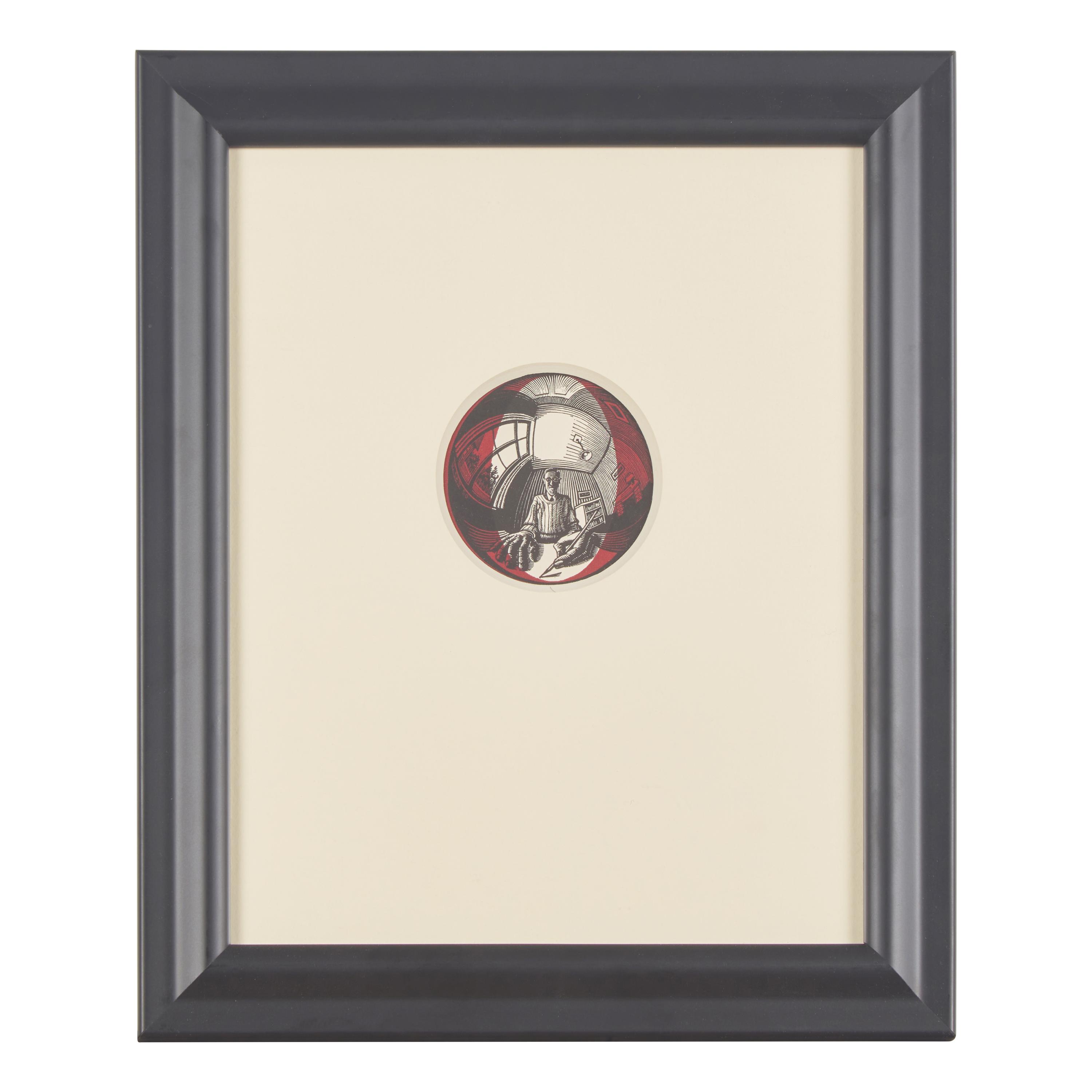 M.C. Escher (Dutch, 1898-1972) — Self-Portrait in Spherical Mirror (from Regelmatige Vlakverdeling (Regular Division of the Plane) ), 1958
