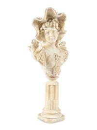 A Continental Alabaster Bust