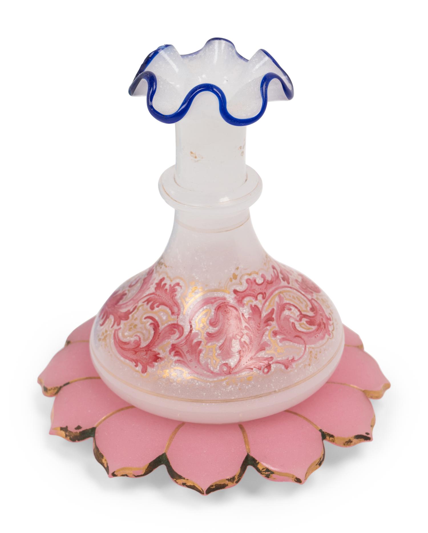 Fourteen Opaline Glass Table Articles