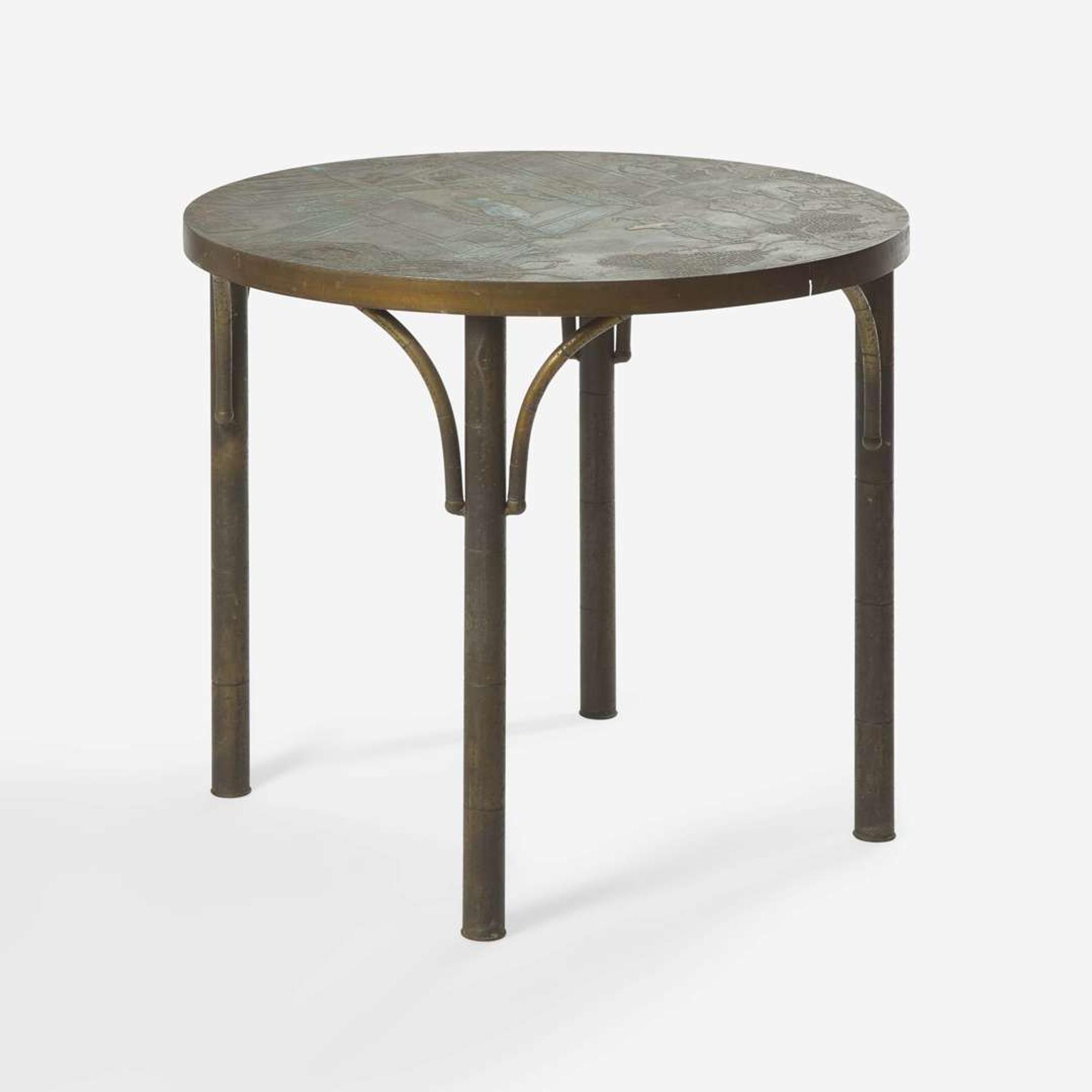 Philip and Kelvin LaVerne (American, 1907-1987 and b. 1937) "Chan" Cocktail Table, USA, circa 1965