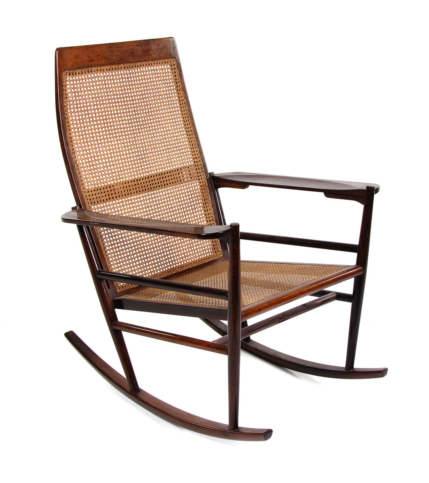 Joaquim Tenreiro, (Brazilian, 1906-1992), Cadeira de Ambalo (Rocking Armchair), circa 1955