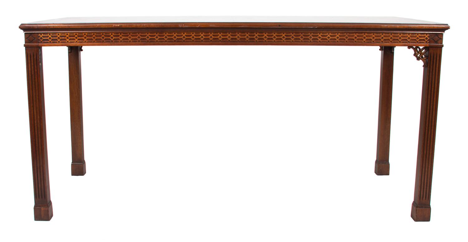 A Chinese Chippendale Style Console Table Height 29 1/4 x width 60 x depth 30 inches. — 20TH CENTURY