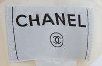 A Chanel Cream Ribbed Pant Suit, Spring 2001 Jacket size label: 42; Pant size label 40