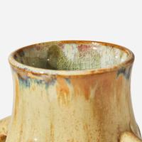 A glazed stoneware vase with handles Auguste Delaherche (French, 1857-1940), France, circa 1898