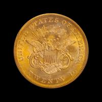 A United States 1857-S Liberty Head $20 Gold Coin