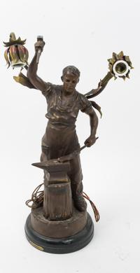 A Continental Cast Metal Figure Height 23 1/2 inches. — EARLY 20TH CENTURY