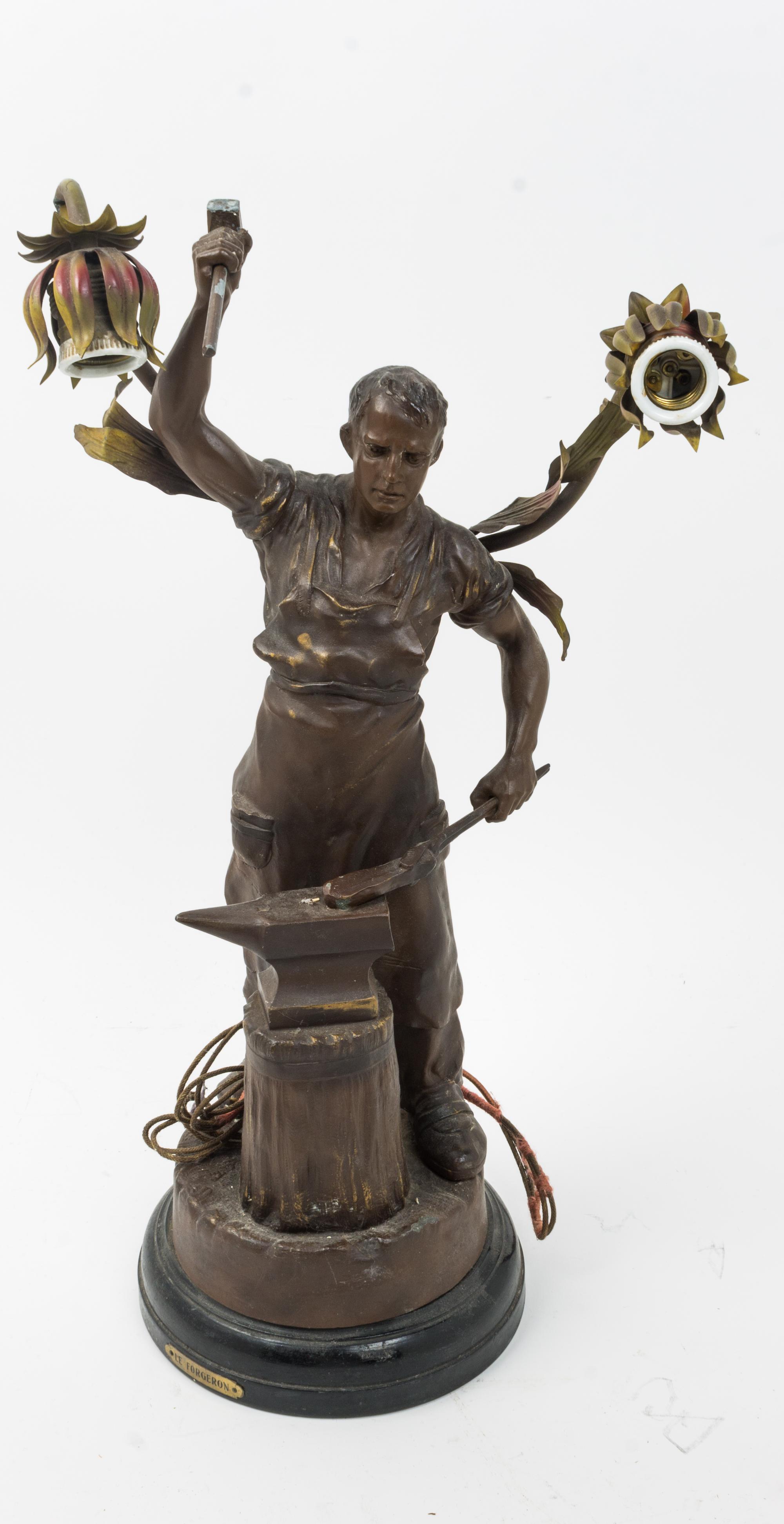 A Continental Cast Metal Figure Height 23 1/2 inches. — EARLY 20TH CENTURY