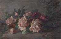 Anna Eliza Hardy, (American, 1839-1934) — Still Life with Roses