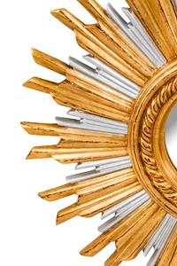 A Pair of Italian Giltwood Sunburst Mirrors