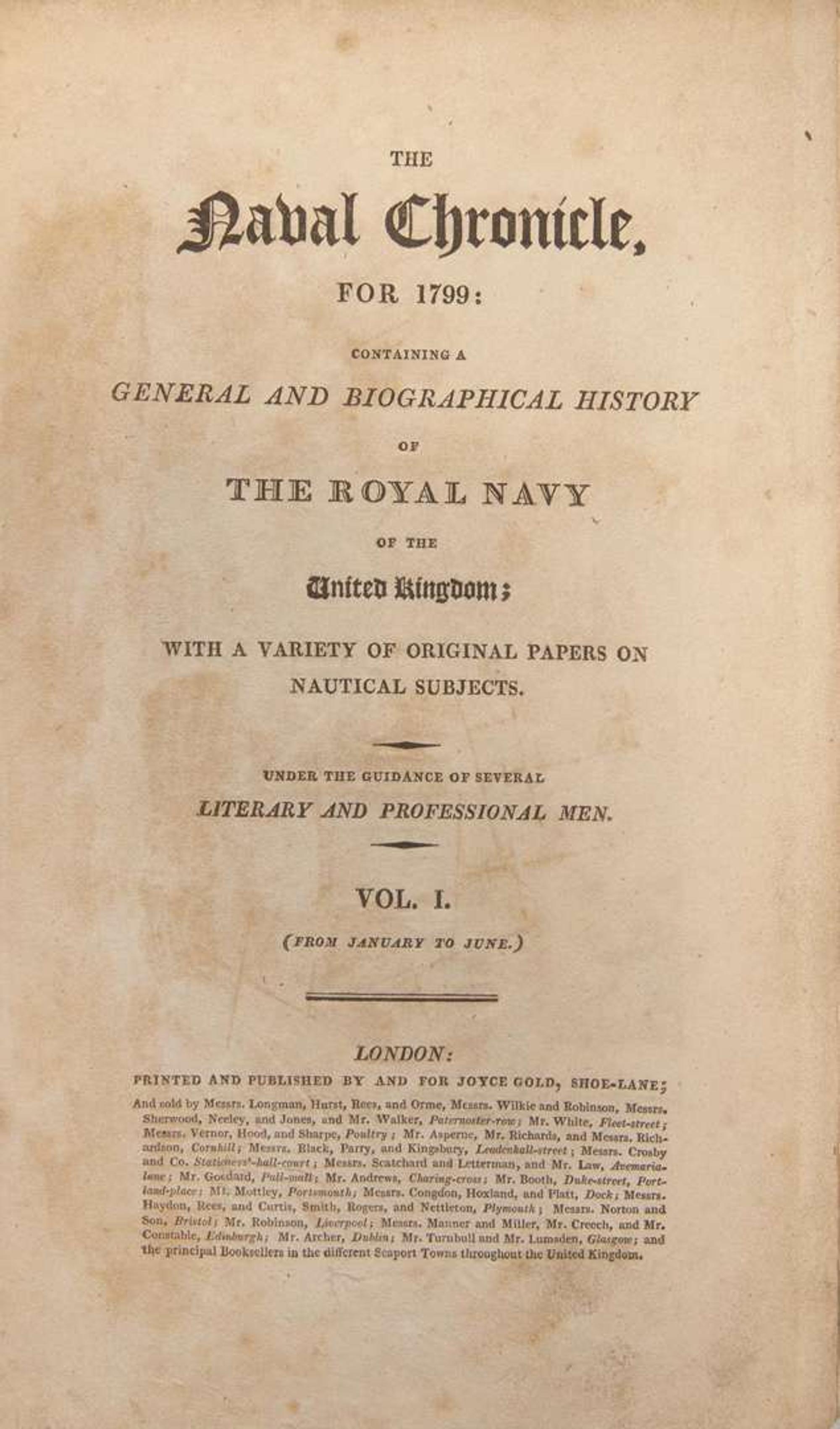 [British Isles] The Naval Chronicle